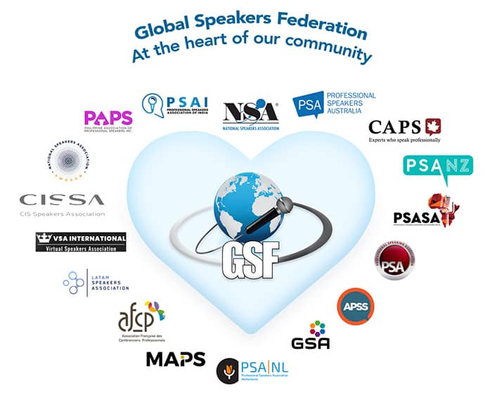 Global Speaker Federation logos