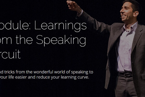 Learnings from the speaking circuit